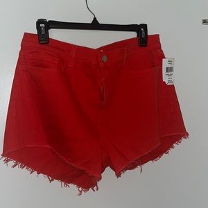 l’agence red shorts NWT